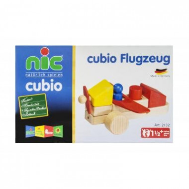 Конструктор Nic cubio деревянный Самолет (NIC2132) (9988)