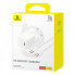 Мережевий зарядний пристрій з кабелем Baseus GaN5 Fast Charger(mini) 1C 30W EU Moon White(With: Fast Charging Data Cable Type-C) (P10110902213-00) (19098)