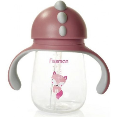 Пляшка дитяча Fissman Babies "Хитра Лисичка" 260мл з ручками (7098)