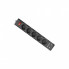 Сетевой фильтр питания Defender DFS 751, 1.8m, 5роз., 2xUSB (99751) (16398)