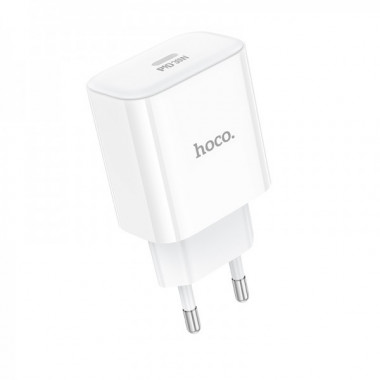 Мережевий зарядний пристрій HOCO C76A Pro Majestic single port PD30W charger White (6942007616300) (398)