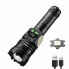 Аккумуляторный фонарь с боковым светом и фильтрами СОВА CB-A280-TG+COB (9398)