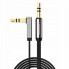 Аудіокабель UGREEN AV119 3.5mm Male to 3.5mm Male Straight to angle flat Cable  2m (Black)(UGR-10599) (UGR-10599) (19698)