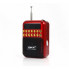 Радиоприёмник с FM USB MicroSD BKK B872 радио на аккумуляторе Красный (20698)