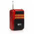 Радиоприёмник с FM USB MicroSD BKK B872 радио на аккумуляторе Красный (20698)