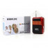 Радиоприёмник с FM USB MicroSD BKK B872 радио на аккумуляторе Красный (20698)