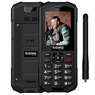 Мобильный телефон Sigma X-treme PA68 WAVE Black (4827798466612) (16798)