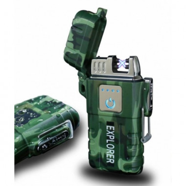 Электроимпульсная зажигалка JL317 Explorer дуговая usb зажигалка юсб КАМУФЛЯЖ (17798)