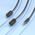 Аудiокабель HOCO UPA28 3.5mm male to double lotus RCA, 1,5m, Black (6942007607759) (20109)
