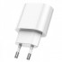 Мережевий зарядний пристрій HOCO C109A(PD20W) Fighter single port PD20W charger White (6942007656658) (20209)