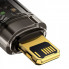 Кабель Baseus Explorer Series Auto Power-Off Fast Charging Data Cable USB to IP 2.4A 1m Black (CATS000401) (18309)