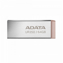 Флеш-накопичувач ADATA USB 3.2 UR 350 64Gb Silver/Beige (UR350-64G-RSR/BG) (309)