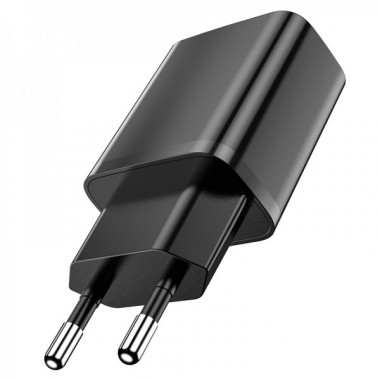 Мережевий зарядний пристрій BOROFONE BA52A Gamble single port charger Black (6931474737304) (17409)