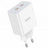 Мережевий зарядний пристрій HOCO C108A Leader PD35W dual port(2C) charger White (6931474784438) (409)