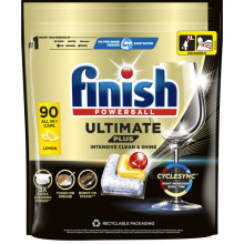 Таблетки для посудомоечных машин Finish Ultimate Plus All in 1 Lemon 90 шт. (5908252011025) (7409)