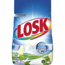 Стиральный порошок Losk Автомат для белых и светлых вещей Горное озеро 2.4 кг (9000101805390) (7509)