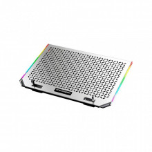 Подставка для ноутбука IceCoorel 10-15.6", 6*80mm 1800 RPM, 2*USB, 366x256x23mm, RGB (A17) (22709)