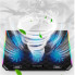 Подставка для ноутбука IceCoorel 10-15.6", 6*80mm 1800 RPM, 2*USB, 366x256x23mm, RGB (A17) (22709)