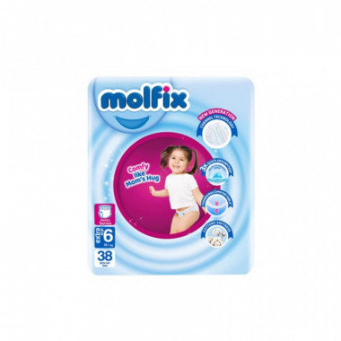 Подгузники Molfix Трусики 6 Extra Large 15+ кг 38 шт (8690536842735) (11909)