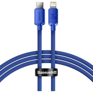Кабель Baseus Crystal Shine Series Fast Charging Data Cable Type-C to iP 20W 2m Blue (CAJY000303) (18319)