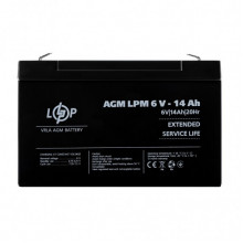 Аккумулятор AGM LPM 6V - 14 Ah (15519)