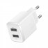 Мережевий зарядний пристрій Baseus Compact Charger 2U 10.5W EU White (CCXJ010202) (519)