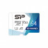 Карта памяти Silicon Power 64Gb microSDXC U3 A1 V30 Superior Color 100R/80W + adapter (SP064GBSTXDU3V20AB) (18719)