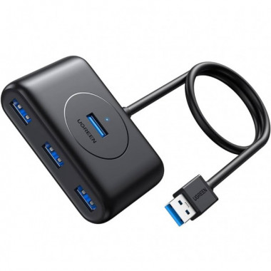 USB-хаб UGREEN CR113 USB 3.0 Hub  1m (Black) (UGR-20291) (UGR-20291) (19719)