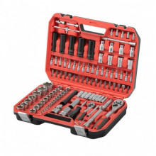 Набор инструментов 1/2" & 1/4" 111ед, IMPACT Cr-V головки удлиненные 15,17,19,21,22 INTERTOOL ET-9111 (20029)
