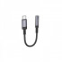 Перехідник BOROFONE BV24 Graceful digital audio converter cable Type-C to 3.5mm Metal Grey (6941991118999) (21129)