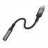 Перехідник BOROFONE BV24 Graceful digital audio converter cable Type-C to 3.5mm Metal Grey (6941991118999) (21129)