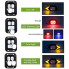 Велофонарь LY-6700 с указанием поворотов (red+yellow+blue), ЗУ microUSB, Li-Ion аккум., пульт управления (9329)