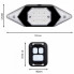 Велофонарь LY-6700 с указанием поворотов (red+yellow+blue), ЗУ microUSB, Li-Ion аккум., пульт управления (9329)