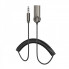 Bluetooth-ресивер BOROFONE BC56 Peaceful car AUX BT receiver with cable Metal Gray (6941991113031) (17429)