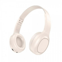Бездротові накладні навушники HOCO W46 Charm BT headset Milky White (6942007601702) (8529)