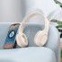 Бездротові накладні навушники HOCO W46 Charm BT headset Milky White (6942007601702) (8529)