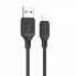 Кабель HOCO X90 Cool silicone charging data cable for iP Black (6931474788405) (19729)