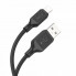 Кабель HOCO X90 Cool silicone charging data cable for iP Black (6931474788405) (19729)