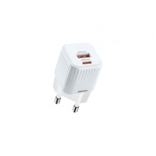 Сетевое зарядное устройство Remax Cube 2 порта USB + Type-C 20W Белый (RP-U2) (2729)