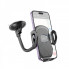 Автотримач для телефона HOCO H10 General car holder(windshield) Black (6931474791580) (14829)