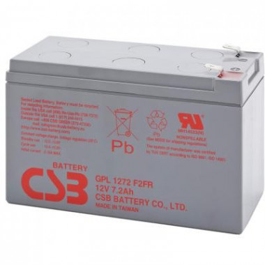 Батарея к ИБП CSB 12В 7.2 Ач (GPL1272F2FR) (15829)