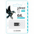 Флеш-накопичувач Wibrand USB 2.0 Hawk 64Gb Black (WI2.0/HA64M1B) (39)