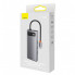 USB-хаб Baseus Metal Gleam Series 7-in-1 Multifunctional Type-C HUB Docking Station Gray （Type-C to HDMI*1+USB3.0*3+PD*1+VGA*1+RJ45*1） (WKWG040013) (15039)