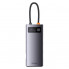 USB-хаб Baseus Metal Gleam Series 7-in-1 Multifunctional Type-C HUB Docking Station Gray （Type-C to HDMI*1+USB3.0*3+PD*1+VGA*1+RJ45*1） (WKWG040013) (15039)