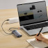 USB-хаб Baseus Metal Gleam Series 7-in-1 Multifunctional Type-C HUB Docking Station Gray （Type-C to HDMI*1+USB3.0*3+PD*1+VGA*1+RJ45*1） (WKWG040013) (15039)
