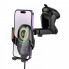 Автотримач для телефона з БЗП HOCO HW34 Blue whale 3-axis linkage wireless fast charging car holder(center console) (6942007652148) (20139)