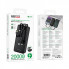 Зовнішній акумулятор BOROFONE BJ84A Smooth power bank with four cables(20000mAh) Black (6941991126178) (21239)