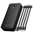 Зовнішній акумулятор BOROFONE BJ84A Smooth power bank with four cables(20000mAh) Black (6941991126178) (21239)