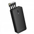 Зовнішній акумулятор BOROFONE BJ84A Smooth power bank with four cables(20000mAh) Black (6941991126178) (21239)