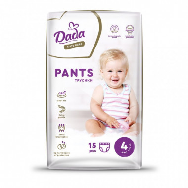 Подгузники Dada Elite Care Maxi 4 (9 15 кг) 15 шт. (4820174980726) (7539)